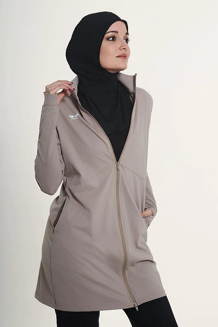 MODEST JACKET STAY ACTIVE LIGHT BROWN